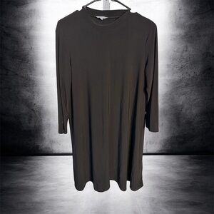 Annalee + Hope Black Crewneck Long Sleeve Mini Dress